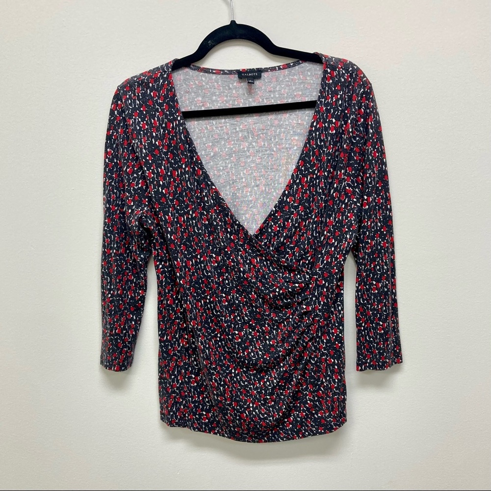 Talbots L low sexy V neck.